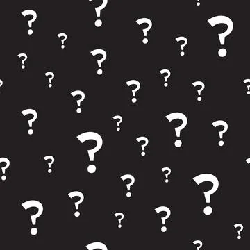 The question mark seamless pattern Stock Illustration