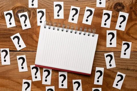 Question mark seamless pattern with question sign punctuation. Black seaml... Stock Photos