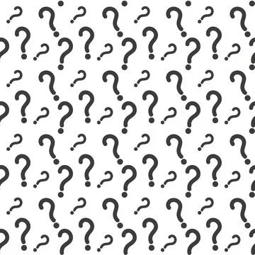 Question mark seamless pattern . Vector seamless pattern with question marks. Stock Illustration