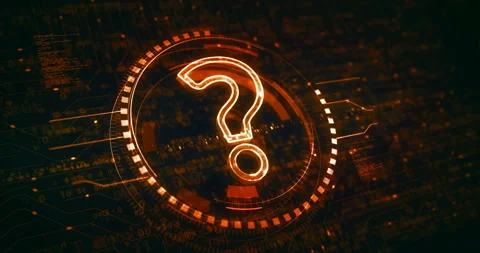 Question mark search and quest symbol digital concept 스톡 동영상 218258475