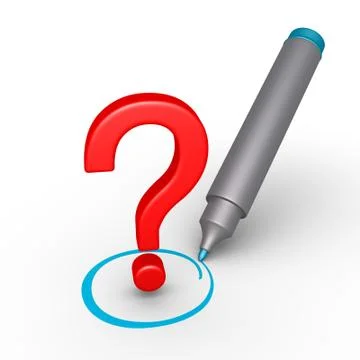 Question mark is selected Stock Illustration