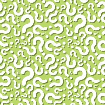 Question Mark Shadow Seamless Mistery Pattern Stock Illustration