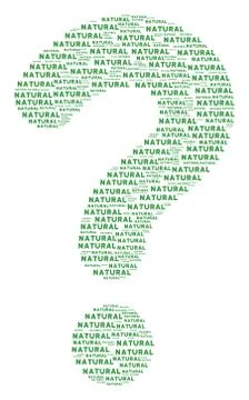 Question Mark Shape of Natural Text Icons Stock Illustration
