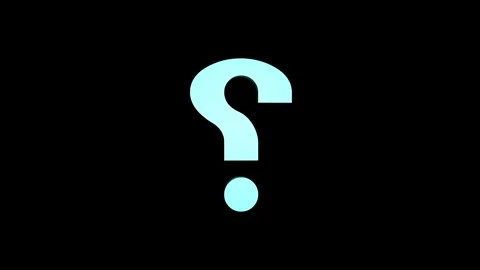 Question mark shaped 3D icon animation. Ask, help, support concept symbol a.. Stock Footage 302237386