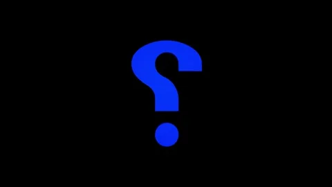 Question mark shaped 3D icon animation. Ask, help, support concept symbol a.. Stock Footage 302237391
