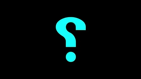 Question mark shaped 3D icon animation. Ask, help, support concept symbol a.. Stock Footage 304255005