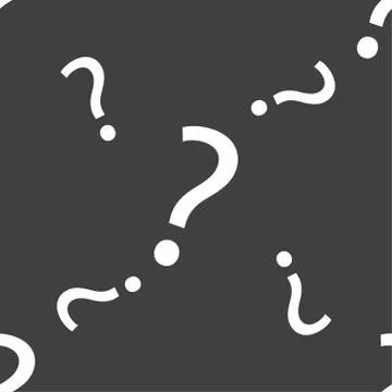 Question mark sign icon. Help symbol. FAQ sign. Seamless pattern on a gray ba Stock Illustration