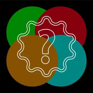 Question mark sign icon. Help symbol. FAQ Stock Illustration