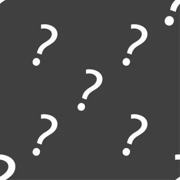 Question mark sign icon. Help symbol. FAQ sign. Seamless pattern on a gray backg Stock Illustration