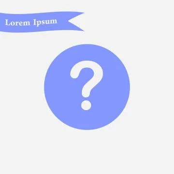 Question mark sign icon. Stock Illustration