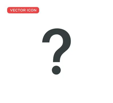 Question Mark Sign Icon Vector Illustration Design Stock Illustration