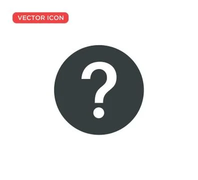 Question Mark Sign Icon Vector Illustration Design Stock Illustration