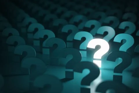 Question mark sign. Idea or problem concept background. Stock Illustration