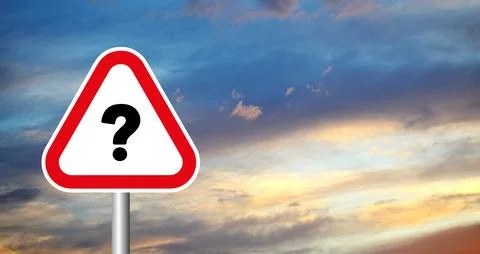 Question mark sign Stock Photos