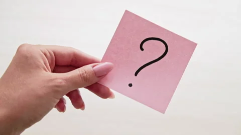 Question mark sign query symbol ask help Stock Footage 147487511