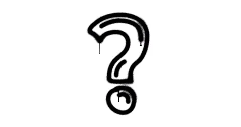 Question mark sign spray painted isolated Stock Footage 150462113