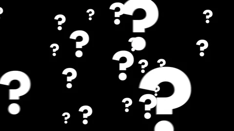 Question mark sign symbol zoom animation video footage 3 Video stock 113483545