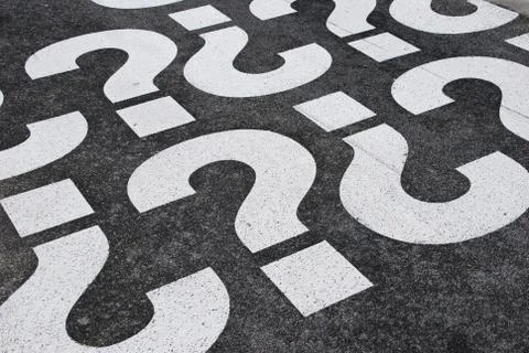 Question mark signs  Stock Photos