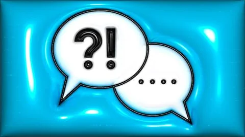 Question mark speech bubble and exclamation Stock Illustration