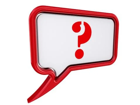 Question mark on speech bubbles Illustrazione stock