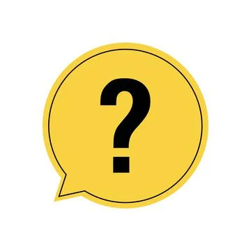 Question mark with speech bubbles. Vector illustration Stock Illustration