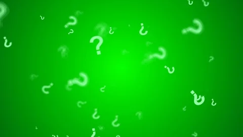 Question mark spin background Green Stock Footage 88778048