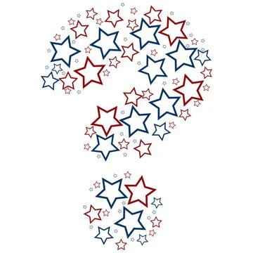 Question mark stars question mark stars against white background, abstract... Stock Photos