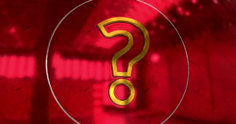 Question mark symbol 3d metal style animation Stock Footage 331566859