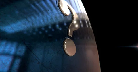 Question mark symbol 3d metal style animation Stock Footage 331567006