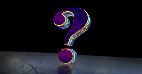 Question mark symbol 3d spectacular animation Stock Footage 331567009