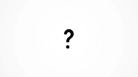 Question mark symbol animated on a clean background for business and educatio Stock Footage 345897175