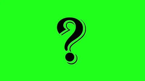 Question mark symbol animation. Question mark on green background. Stock Footage 169534175