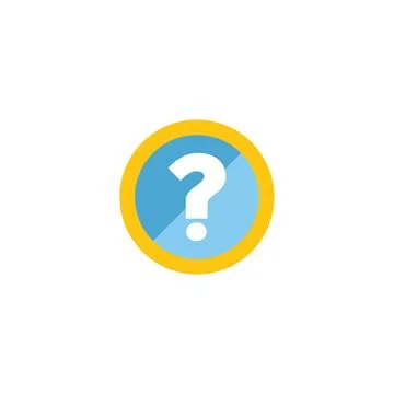 Question mark symbol asking helping sign icon Stock Illustration