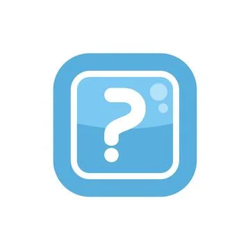 Question mark symbol asking helping support icon representing confusion and.. Ilustração Stock