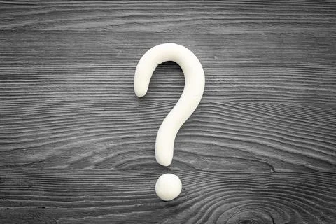Question mark symbol. Customer support servise or help concept Stock Photos