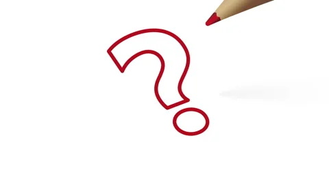 Question Mark Symbol Drawing Animation Stock Footage 313537239