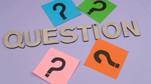 Question mark symbol Stock Footage 262344555