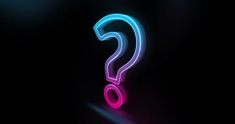Question mark symbol glass style Stock Footage 328175281