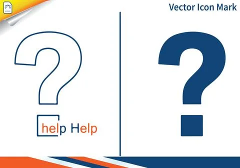 Question mark symbol for help and faq customer assistance. 스톡 일러스트