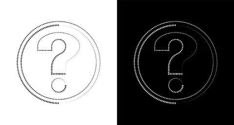 Question Mark symbol icon for web, ui, mobile apps. Question Mark icon sign  Stock Illustration