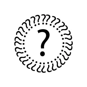 Question mark symbol Illustrazione stock