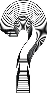 QUESTION MARK Symbol Line Logo Icon Design Stock Illustration