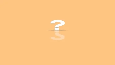 Question mark symbol in minimalist white... | Stock Video | Pond5