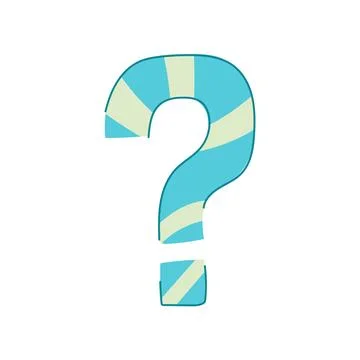Question mark symbol representing doubt, query and question Stock Illustration