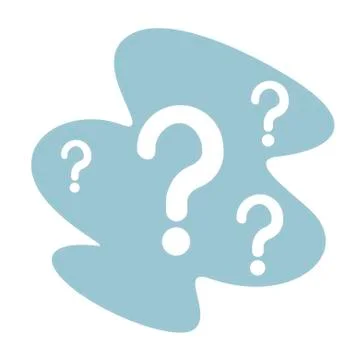 Question mark symbol on white background. Vector illustration in trendy flat Illustration