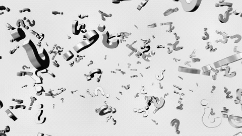 Question Mark Transparent Background Video stock 319612498