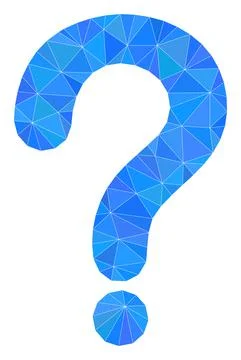 Question Mark Triangle Mocaic Icon Stock Illustration