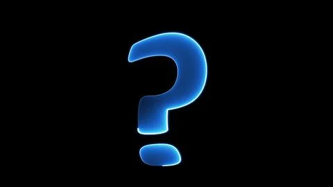 Question mark with turbulent Stock Illustration