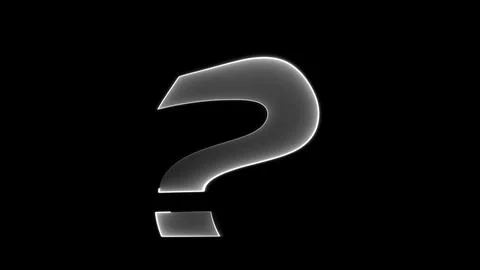 Question mark with turbulent Stock Illustration