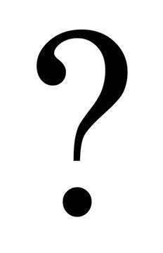 Question mark typographic concept design Isolated question mark typographi... Stock Photos